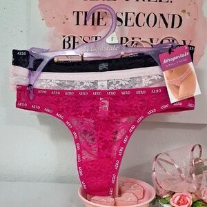 AEROPOSTALE Lace 3  Packs thongs NWT